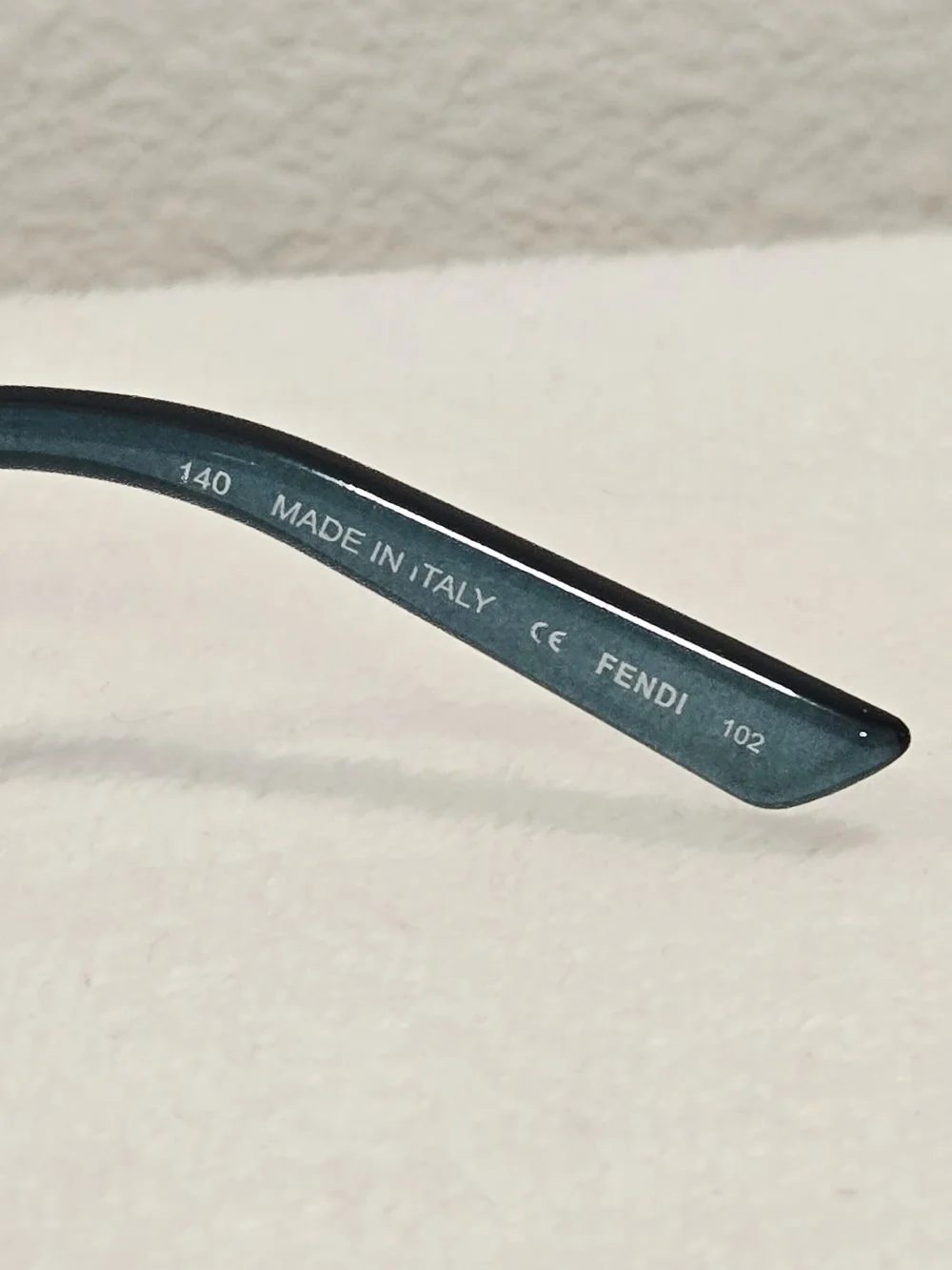 Fendi Authentic Gunmetal Oval Eyeglasses With Case